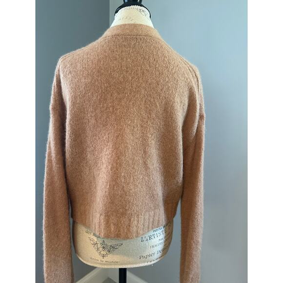 Everlane V-Neck Cropped Fall Cardigan Sweater Medium - Picture 2 of 6